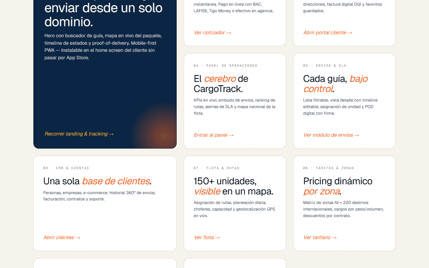CargoTrack — Cargotrans Nicaragua
