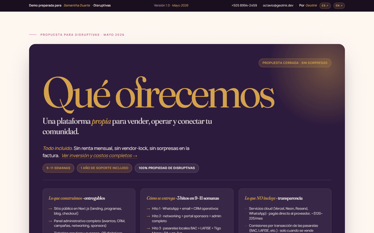 Plataforma Disruptivas