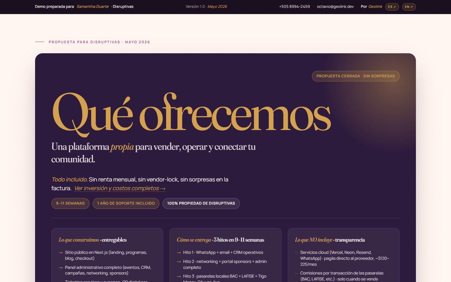 Plataforma Disruptivas